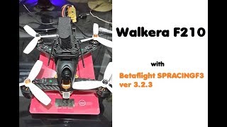 Betaflight firmware on Walkera F210 [upl. by Nnayrrehs]