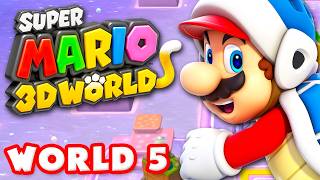 Super Mario 3D World  World 5 100 Nintendo Wii U Gameplay Walkthrough [upl. by Ahsyt]