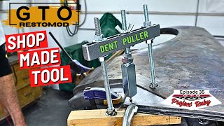 Shop Made Dent Puller for Stud Gun GTO RestoMod Ep 35 [upl. by Mcleod]