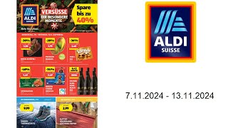 Aldi Prospekt CH  711  13112024 [upl. by Atilrac]