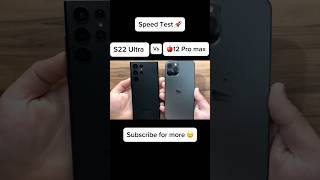 iPhone 12 Pro Max vs S22 Ultra Speed Test 🚀 shortsfeed shorts shrotsviral [upl. by Ivetts]