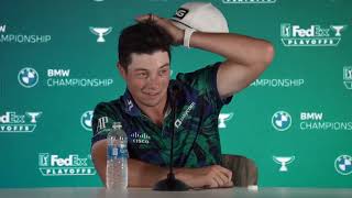 Viktor Hovland Sunday Winner Press Conference 2023 BMW Championship © PGA Tour [upl. by Eiuol]