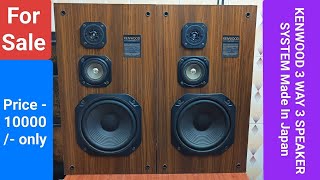 KENWOOD 3 WAY 3 SPEAKER SYSTEM 8 OHMS Made In Japan Contact No  8750424840 [upl. by Ashlee]