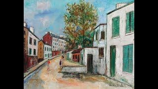 Maurice Utrillo 18831955  A French painter of the School of Paris who specialized in cityscapes [upl. by Lanza402]