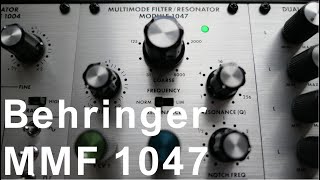 Behringer Multimode Filter  Resonator 1047  review amp sounds [upl. by Areikahs]