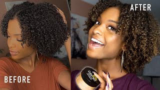 I Tried Hair Color Wax amp Loved It  Temporary Hair Dye For Black Natural Hair BEAUTIFUL RESULTS [upl. by Ahsla712]