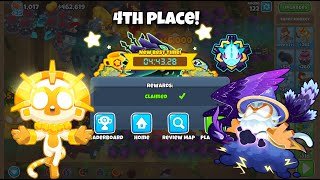 BTD6 Ranked Elite Lych 4th Place  Chutes  44328 [upl. by Monica580]