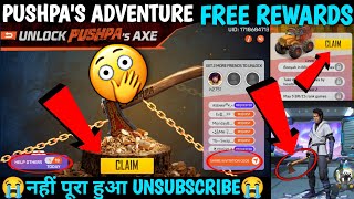 Pushpas Adventure New Event kaise complete karen pushpa Unlock pushpa axe Share invitation code ff [upl. by Ynaiffit305]