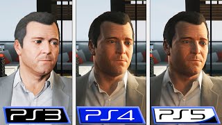 Grand Theft Auto V  PS3  PS4  PS5  Final Graphics Comparison [upl. by Nilekcaj645]