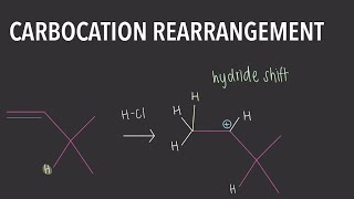 Carbocation Rearrangement Hydrohalogenation Part 2 [upl. by Eiloj]