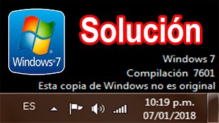 ESTA COPIA DE WINDOWS NO ES ORIGINAL WINDOWS 7 [upl. by Werdna]