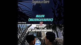 Majungasaurus Major  VS Toro Carnotaurus edit music jurassicworld battle vs dinosaurshorts [upl. by Solohcin956]