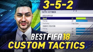 FIFA 18 AFTER PATCH BEST FORMATION TO PRESSURE  TUTORIAL  352 BEST TACTICS amp INSTRUCTIONS [upl. by Nhor]