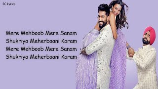 Mere Mehboob Mere Sanam LYRICS  Vicky K  Triptii Ammy  Anu LijoDJ Chetas Udit Alka Javed [upl. by Annaicul]