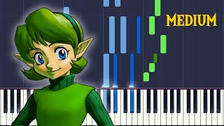 The Legend of Zelda Ocarina of Time  Kokiri Forest Piano Tutorial [upl. by Divad313]