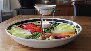 Bagna Cauda  Hot Garlic amp Anchovy Vegetable Dip Recipe  Fancy Super Bowl Dip [upl. by Adolpho48]