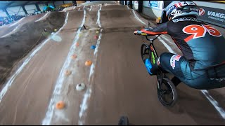 GoPro POV  KIMMANN INDOOR NO CHAIN BMX RACE [upl. by Tallulah]