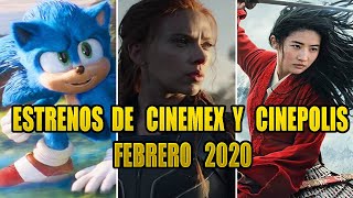 Estrenos de Cine para Febrero 2020 CINEMEXCINEPOLIS [upl. by Fiertz]