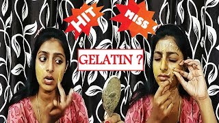 Trying Gelatin Face Mask For The First Time  DIY Peel Off [upl. by Ennaeilsel266]