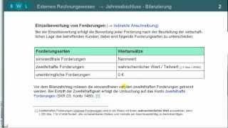 TEIL 2 indirekte Abschreibung auf Forderungen Einzelbewertung  Finanzbuchführung [upl. by Anhcar]