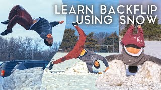 Teach Yourself The BACKFLIP With Snow [upl. by Alis]