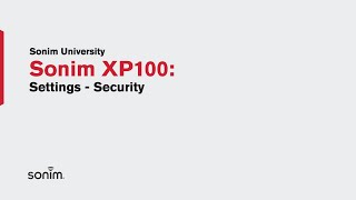 XP100  Security Settings [upl. by Modeerf]