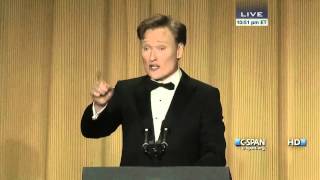 Conan OBrien remarks at 2013 White House Correspondents Dinner CSPAN [upl. by Nereus]