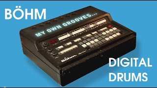 BÖHM DIGITAL DRUMS Vintage Drum MachineAnalog Accompaniment 1983  HD DEMO [upl. by Demp9]