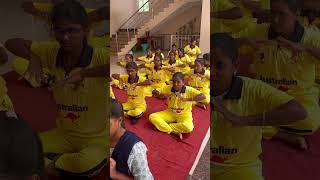 Yoga for blind Session for cricket team energetic girls visually impaired very powerful [upl. by Johnath550]