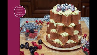 PANDORO FARCITO CON CREMA AL MASCARPONE 🎄 Pandoro With Mascarpone Cream 🍰 [upl. by Yor]