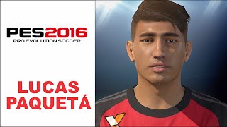 LUCAS PAQUETÁ FLAMENGO FACE PES 2016 [upl. by Ruby]