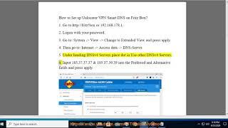 Set up Unlocator VPN Smart DNS on Fritz Box [upl. by Dahaf526]