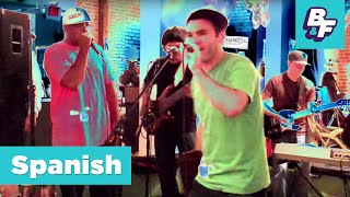 Spanish kids music  BASHO amp FRIENDS Perform Casa Loca Live at Peekadoodle [upl. by Ezra541]