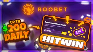 ROOBET PROMO CODE HITWIN FREE 200 DAILY BONUS roobet promo code 2024 [upl. by Eissahc966]