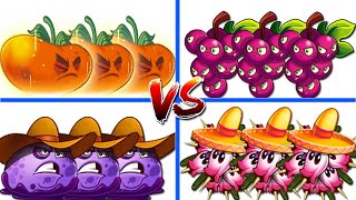 4 Boom Plants ULTOMATO x PUFFBALL x GRAPESHOT x HEATHSEEKER  PvZ 2 Battlez [upl. by Harrison]