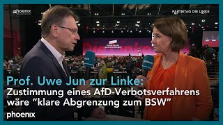 Prof Uwe Jun Politikwissenschaftler mit einer Einschätzung zum Parteitag der DIE LINKE  201024 [upl. by Primrose459]