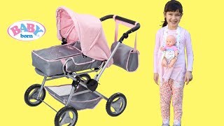 Baby Born Dolls Pram Baby Annbell Bedroom Doll Get Up Baby Annabell Shopping Trip [upl. by Nestor]