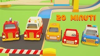 I veicoli da lavoro  HELPER CARS  Camion e ruspe  Cartoni animati Compilation 20 minuti [upl. by Kali410]