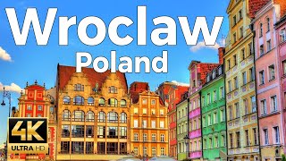 Wroclaw Poland Walking Tour 4k Ultra HD 60 fps  With Captions [upl. by Yramesor]