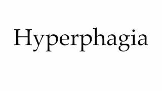 How to Pronounce Hyperphagia [upl. by Leitman159]