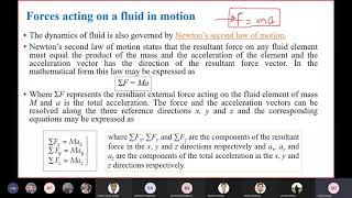 HydrodynamicsLesson05 Lecture No01  SD Sir [upl. by Labinnah99]