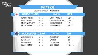 Garstang CC 3rd XI v WaltonleDale CC 3rd XI [upl. by Gayelord464]