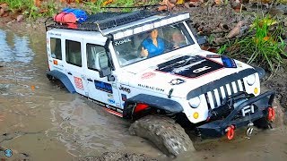 RC CARS 4x4 MUDDING amp WINCH RESCUE ACTION 🍂 RC Crawler amp Scaler Osnabrück [upl. by Aicire450]