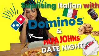 Dominos vs Papa John Pizza Italians Reaction First Time [upl. by Vivian352]