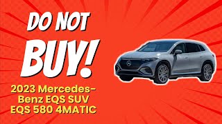 2023 MercedesBenz EQS SUV EQS 580 4MATIC  5 Reasons NOT to Buy 🚫 [upl. by Volin]