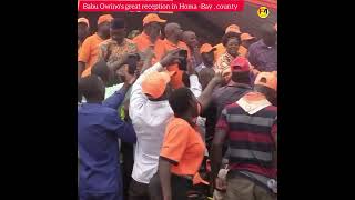 BABU OWINOS GREAT RECEPTION IN HOMABAY COUNTY [upl. by Anikram]