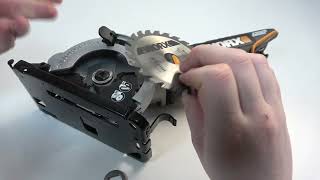 How to Insert Saw Blade in WORX WX527 [upl. by Bainbridge]