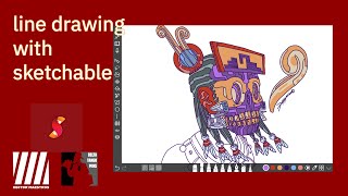 Line Drawing with Sketchable App on the Surface Go [upl. by Oivatco]