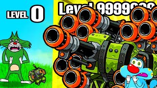 Oggy And Jack try to Max Level in Trap Builder Td Game 😱 Oggy Game  Daddy Gaming [upl. by Letty569]