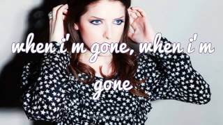 Anna Kendrick Pitch Perfect Youre Gonna Miss Me When Im Gone Lyric Video YouTube [upl. by Singband886]